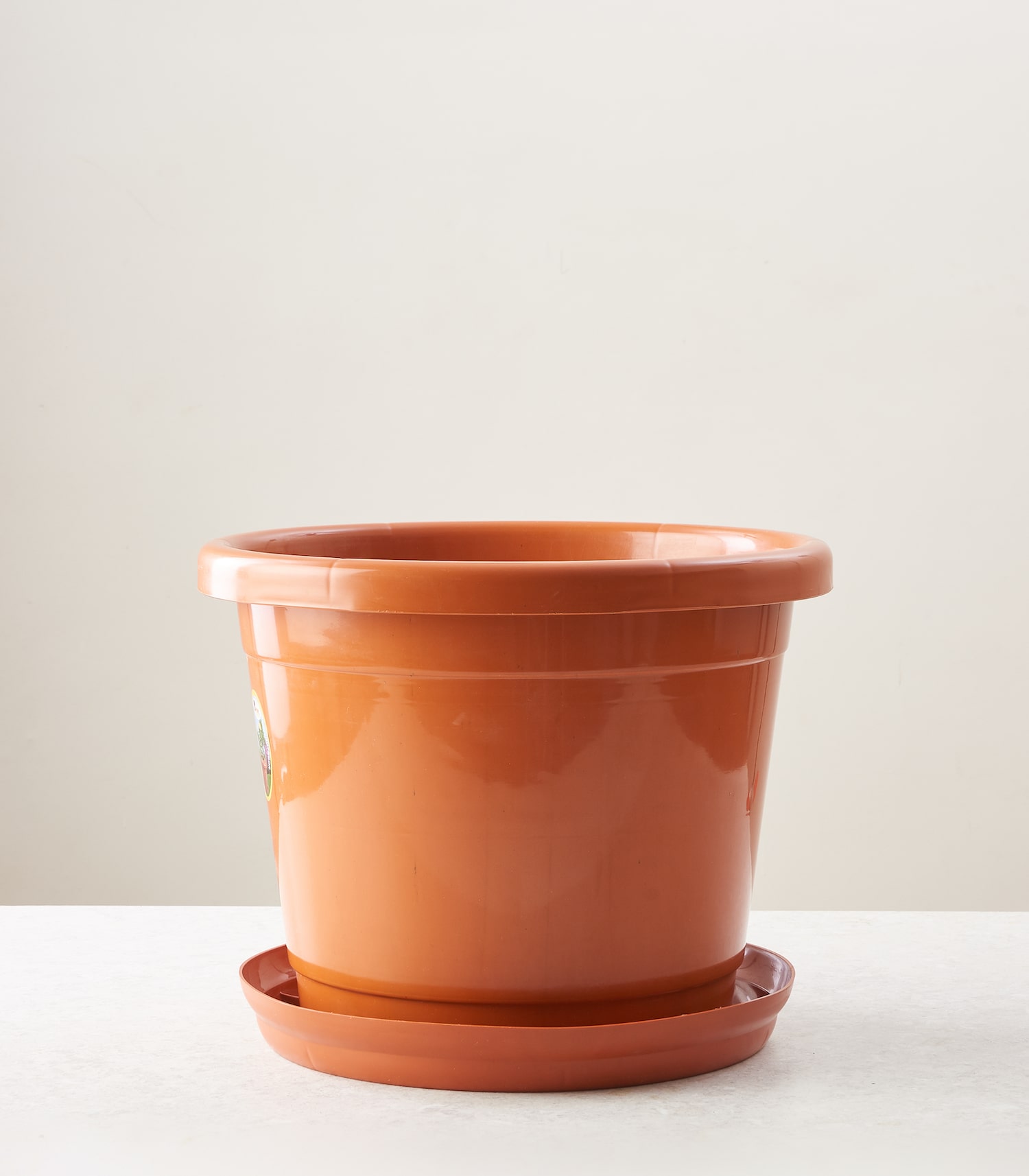 Round pot medium planter with tray 12 buy plants pots online horticult 1