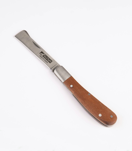 Straight foldable grafting knife horticult