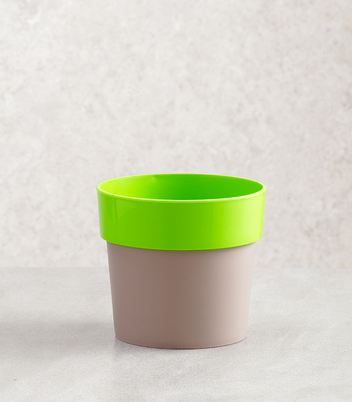 Arty round plastic planters multicolour buy colourful pots online best pots for garden plants flowers horticult 1