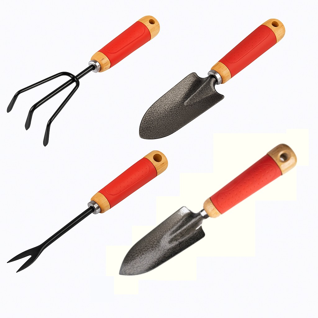 Sunya essential gardening tool kit %e2%80%93 cultivator weeder transplanter trowel horticult