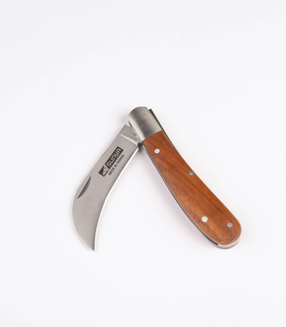 Curved folding grafting knife gardening tools premium grafting tools horticult 1