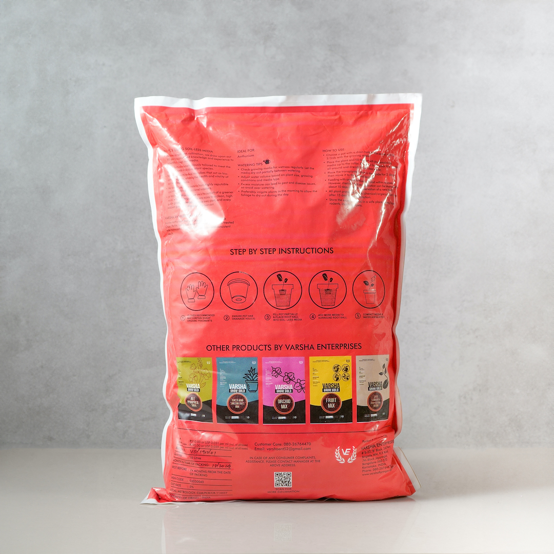 Anthurium soil anthurium potting mix indoor plant soil cocopeat mix charcoal soil mix ready potting medium flowering plant soil horticult 1